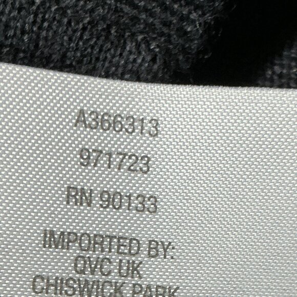 SMALL CARDIGAN BUTTON UP BLACK NEW JOAN RIVERS A366313 - Picture 9 of 11